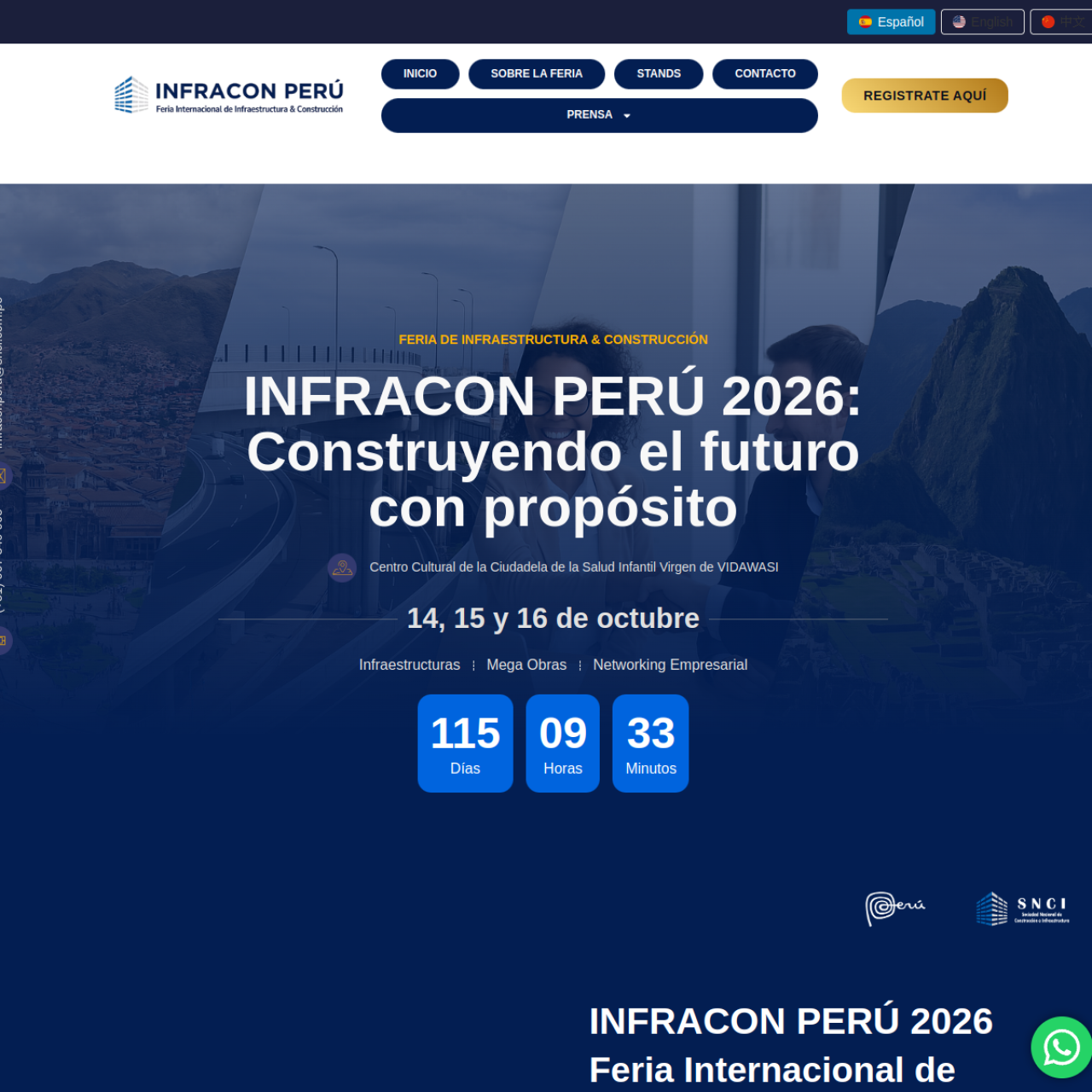 Captura del sitio infraconperu.com.pe